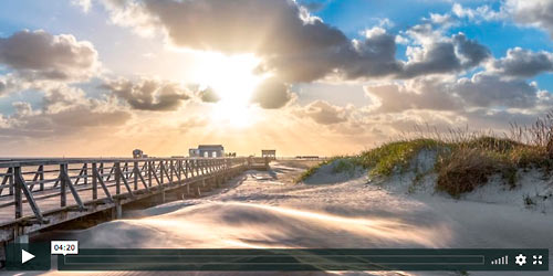 Meeresbild-Video: Strandbrücke bei Sturm in Sankt Peter-Ording