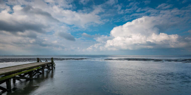 Auflaufendes Wasser am Dockkoog