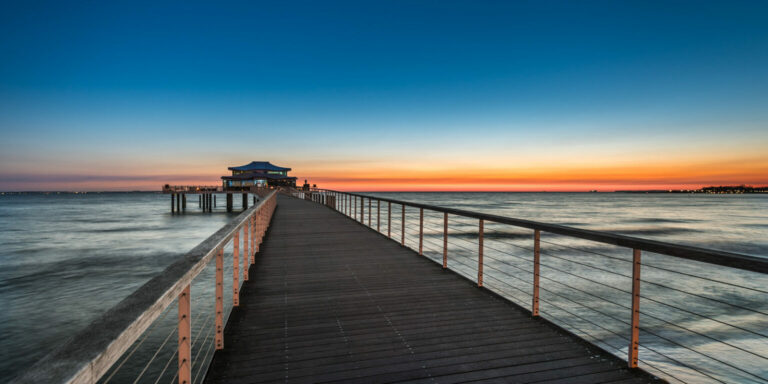 Seebrücke zum Teehaus am Timmendorfer Strand