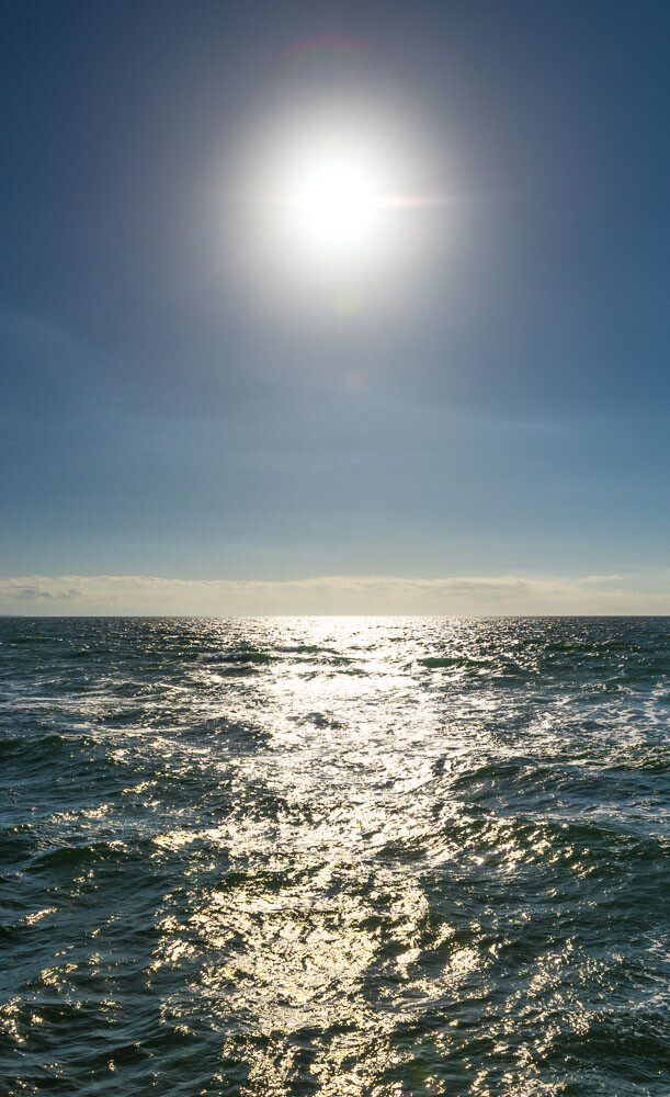 Sonne über der Ostsee vor Fischland