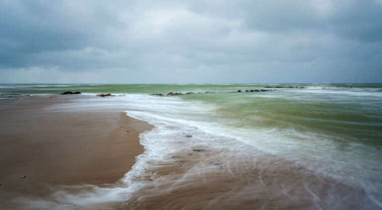 Stürmische Ostsee vor Heidkate